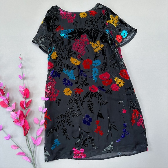 Anthropologie MAEVE Alisa velvet colorful dress, 8. - Picture 8 of 10